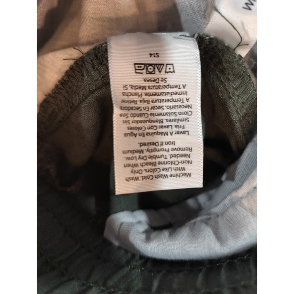 No Boundaries Mens Cotton Linen Shorts 3XL Green Elastic Waist Drawstring Casual - Picture 9 of 9